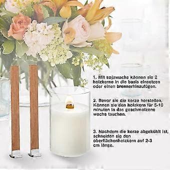 Puinen kynttilänsydänsetti, kynttilänsydämet
