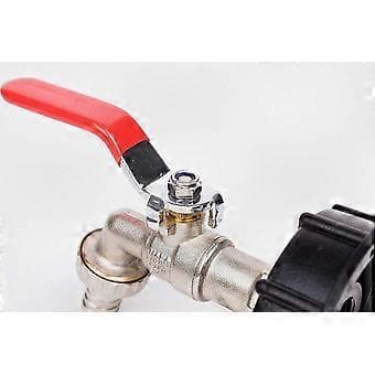 1000L Vandbeholderhane til Regnvandsopsamling, 1/2 Tomme IBC Container Connector Dobbeltformål Regnvandsadapter