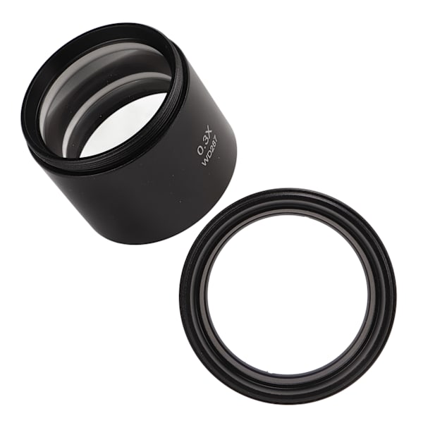 Mikroskoplins Optiskt Glas Klar Bildgivning Liten Praktisk Enkel Manövrering Metall Spegelkropp Objektivlins 0.3X