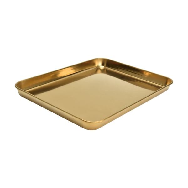 Mångsidig Multifunktionell Tallrik, Bakplåtar i Rostfritt Stål Med Rundade Kanter För Skolmatsalar Hotell Hemmakök (12.2x9.44in)