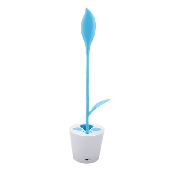 Mode Ærtespire Penholder Touch LED Bord Natlys Skrivebordslampe (Lilla)