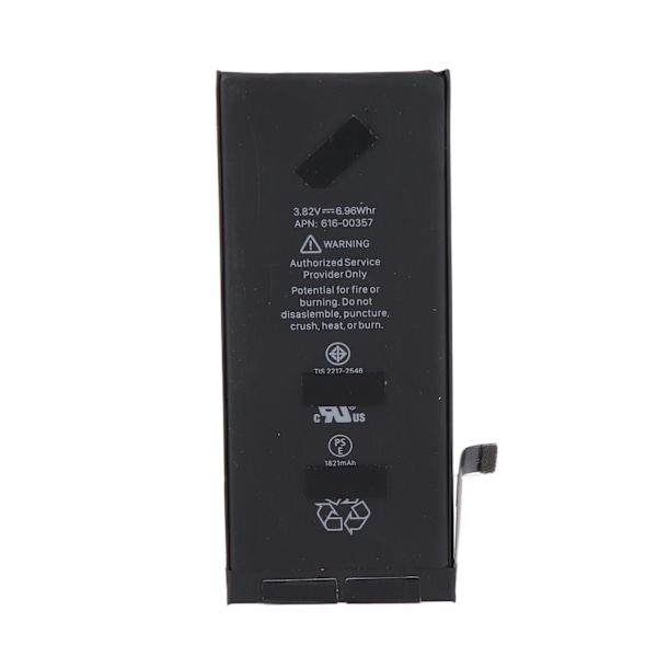 Smartphone Batteri 6.96Wh 1821mAh 0 Cykler Förhindrar Överhettning för IPhone 8 A1863 A1905 A1906