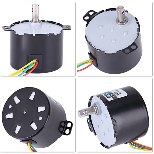 AC220V 10W 0.5A Permanentmagnet Synkronmotor CW/CCW 20r/min