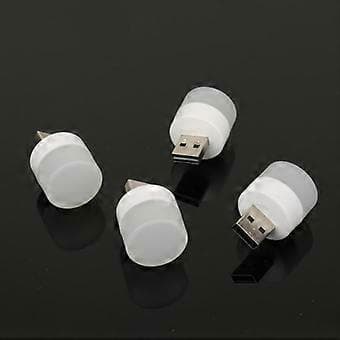 USB Plugglampe Mini LED Nattlys 5V 1W Powerbank Lading USB Boklamper