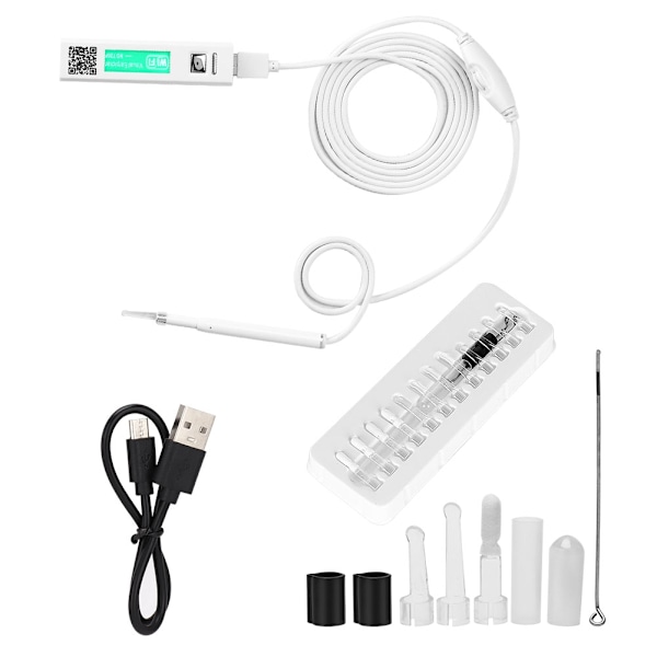 USB WiFi Visuell Öronssked Endoskop Inspektion Öronvaxrengöring Öronvård Verktyg