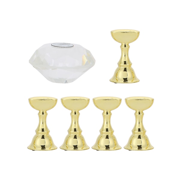 Negleholder Falske Negletip Øvelsesstativ Krystalbaseholder Neglekunst Display Manicure #2