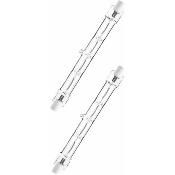 Set med 2 halogenrör 400 W motsvarande 500 W 118 mm Varm