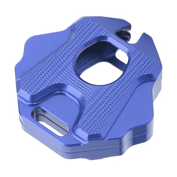 Motorcykel Nøgle Skal CNC Metal Solid Stilfuld Perfekt Pasform Erstatning for CB650R CBR650R 2020+ (Sort) blue