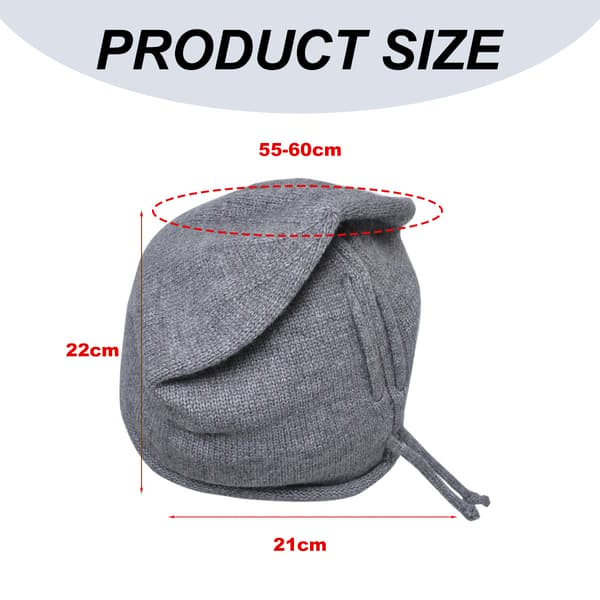 1 Varm Dragsko Pullover Mössa Tunn Stickad Staplad Mössa Varm Pullover Mössa
