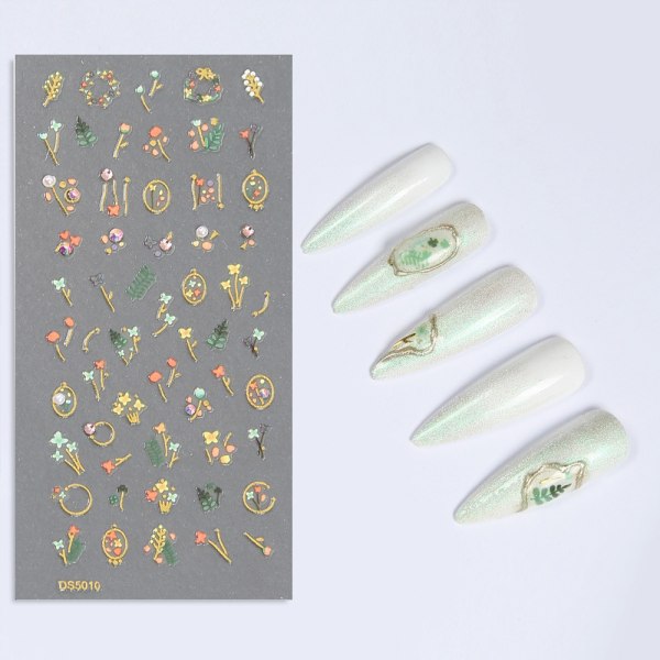 3 stykker/sæt neglestickers DIY nail art 3D akryl udskåret