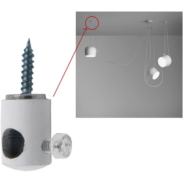 Viktigt Tillbehör För Pendellampa, Minimalistisk Design Tak Krokar För Hängande Lampor, Högkvalitativt Aluminiummaterial Rostbeständigt Lätt Att