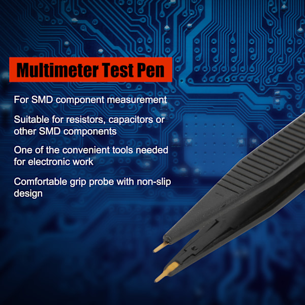 Multimeter Testpen til SMD Inductor Clip Tang Kapacitans Tester Probe UA05