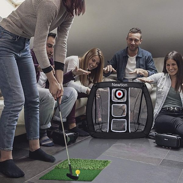 Ponnahtava golf-chippiverkko, sisä-/ulkokäyttöön tarkoitettu golflyöntiverkko