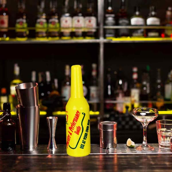 Färgglad Bartender Övningsflaska Bar Pub Vin Cocktail Drick Shaker (Vit)