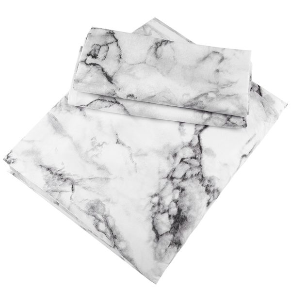 Mjukt Polyester Sängkudde Duvet Täcke Överdrag med Kuddfodral Sängkläder Set US-King