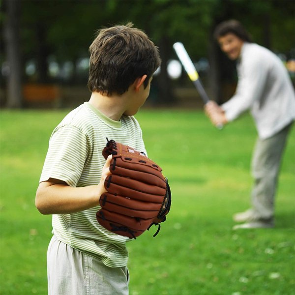 Baseballhansker, barn tenåringer ungdom holdbar skinn softball