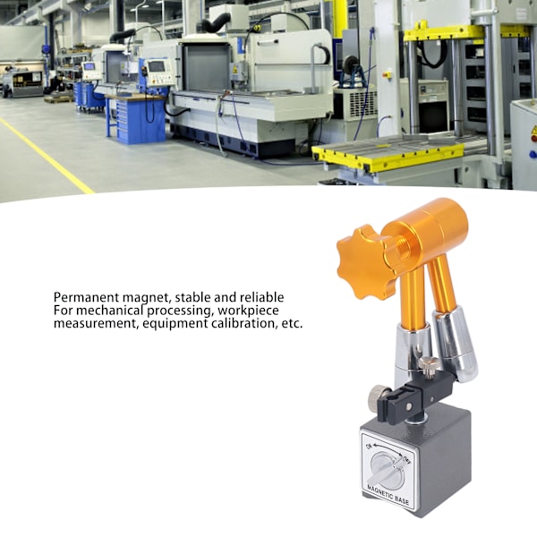 Magnetisk indikatorklockbas, indikatorklockstativ, flexibel arm, maskinmätninghållare, 60 kg sugkraft