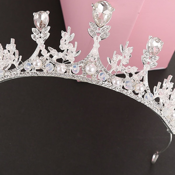 Rhinestone Princess Tiara - Kristall Brudkrona för Födelsedag