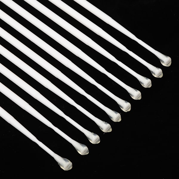 100 st Disposable Tandmaterial Penslar Applikator Limspets för Tandkronor Porslinsfanér