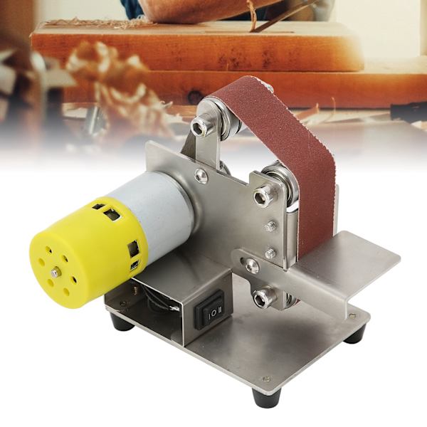 Mini-hihnanhiontakonemalli, sähkökäyttöinen käsikäyttöinen DIY-kiillotus- ja hiontakone, teroitin, hiomakone, AC110‑240VUK-pistoke, 795 (150W)