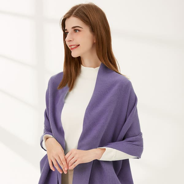 Mykt Silkesjal Skjerf for Kvinner Light purple