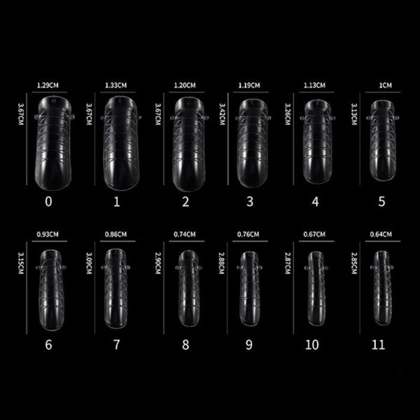 Acrylic Nail Forms with Scale Nail Art Design Salon  at Home