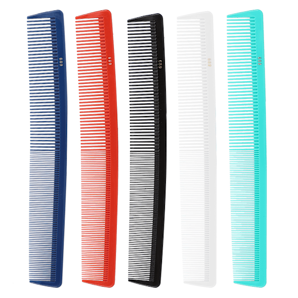 5-pack Frisörkam Barber Hårsax Verktyg Frisörer Salong Hårstiltillbehör Kam
