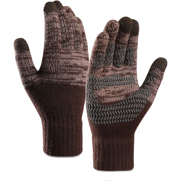 Vinterstickade handskar, varma pekskärmshandskar, varma cover Fl
