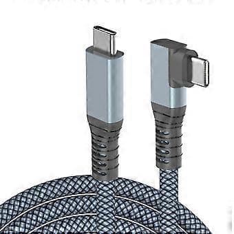 USB C-kabel, Type C-ladekabel 240W 5A hurtiglading, USB-C 3.2 til USB-C rask USB C-lader for S8 S20 Plus
