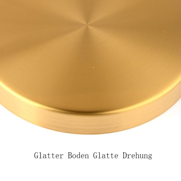 Eleganta Guld Runda Brickor, Dekorativa Serverings- och Förvaringslösningar, Högkvalitativt Hantverk Rostfritt Stål Fat För Smycken Smink, Idealisk För
