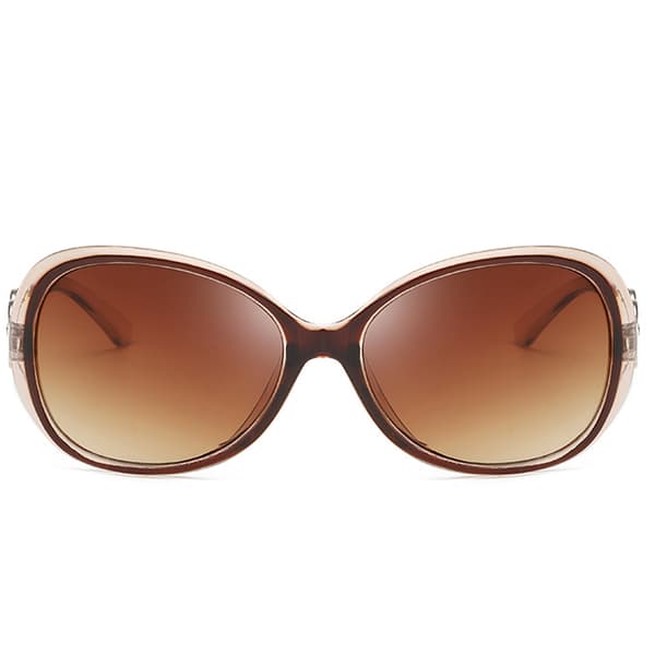 Retro Oversized Solbriller for Kvinner, Brede Designer Solbriller med Ovalt og Elegant Design
