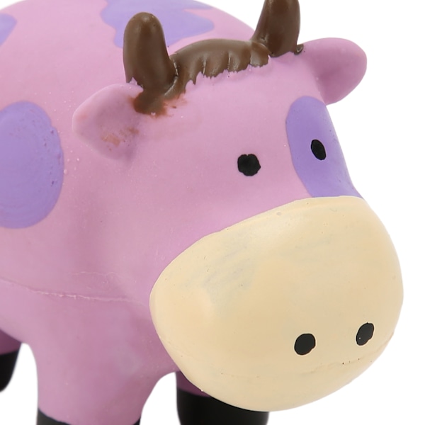 Latex Hundleksak Pipande Mjuk Bittålig Interaktiv Söt Hundtuggleksak för Inomhus Ko
