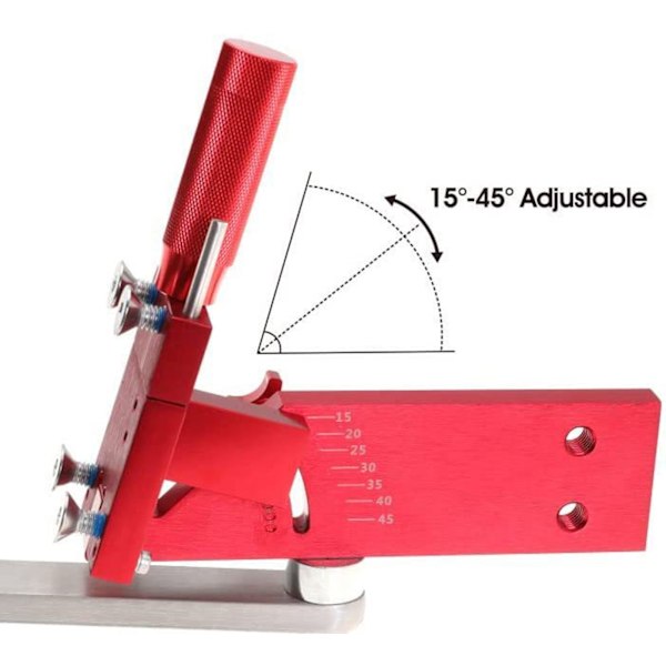 Grässkärarens Knivsharpare 15‑45 Grader Justerbar Vinkel Kniv Slipmaskin Sharpening Tool Röd