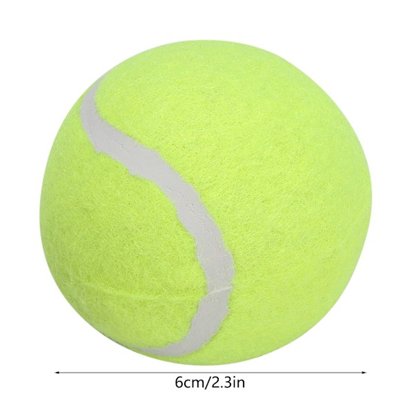 4Pcs Rubber Tennis Ball Non-toxic Sounding Teeth Cleaning Protection Biting Toy for Pet Dog