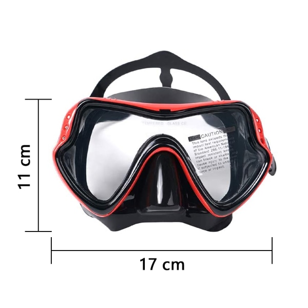 Scuba Snorkeling Set, Panoramisk Anti-Fog Dykkermaske,