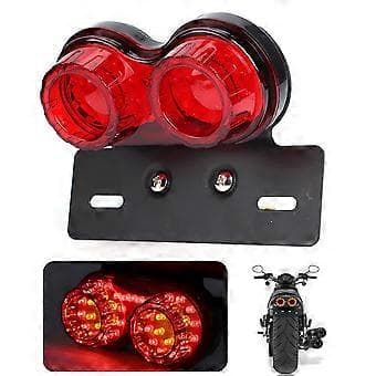 Multifunksjonell Motorsykkel LED Lys Baklys Blinklys Brems Skilt Integrert Lampe Rød