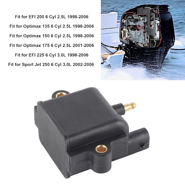 Udenbordsmotor Tændspolen 339 856991A1 til Optimax 135 150 175 6 Cylindre 2.5L Motorer
