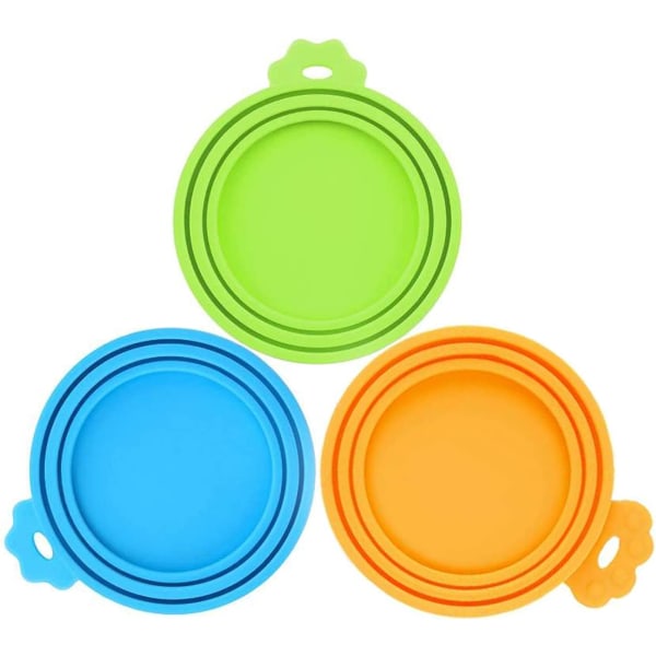 3-paks dyrefôrboks dekker lokk Universal BPA-fri og oppvaskmaskin