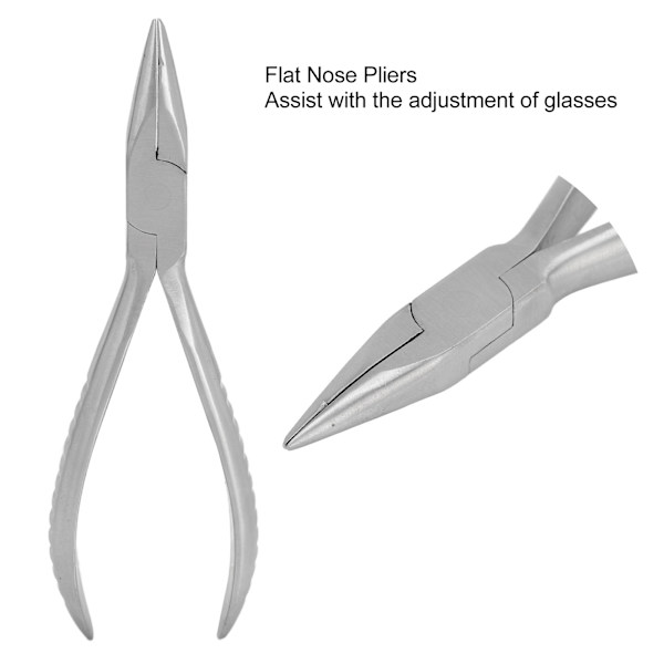 Glasögon Tång Professionell Rostfritt Stål Ergonomisk Glasögon Reparation Justering Tång för Reparationsarbetare Lång Näs Tång