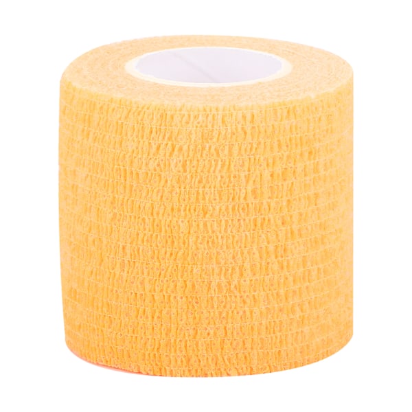 10 stk Engangs Elastiske Selvklæbende Muskelbandage Sport Fitness Sticker Tape Orange 5cmx4.5m