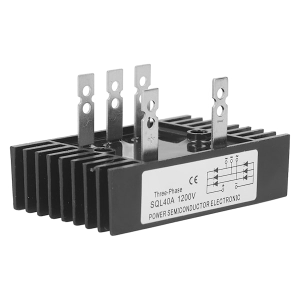 1200V Diodebrorectifikator 3-fase Nøyaktig Stabil Utgang 3-fase Høy Effekt Rettifier for Autokontroll CNC Maskiner
