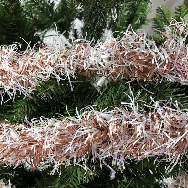 Rosa glitterlenke for juletrepynt, bryllup, bursdagsfestutstyr