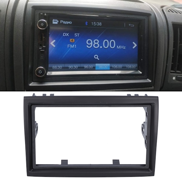 2Din Stereo Radio Fascia DVD Audio Navigation Panel Ram för Peugeot Boxer 2006+