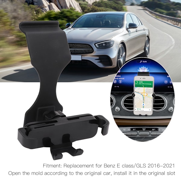 Biltelefonhållare 360° Justerbar Instrumentbräda Mount Stativ Gravitetsdesign Ersättning för Benz E-klass/GLS 2016‑2021