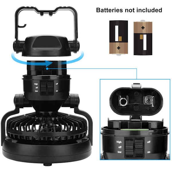 Ultraljusstark LED-lykta, väderbeständig campingkompis, lätt bärbar design för enkel transport, 18 individuella lågeffekts LED-lampor, 2