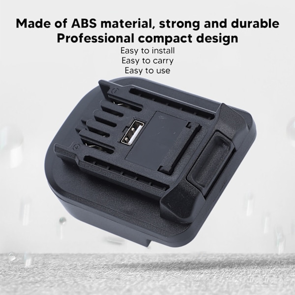 Batteriadapterkonverter ABS Elektriske Tilbehør for Worx 20V 4 PIN til 5 PIN med USB