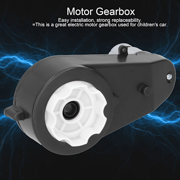 12V Sähkömoottorivaihteisto Hiljainen Metallivaihteisto Sähköinen Lasten Auton Leikkikalun Vaihto-osat 18000RPM