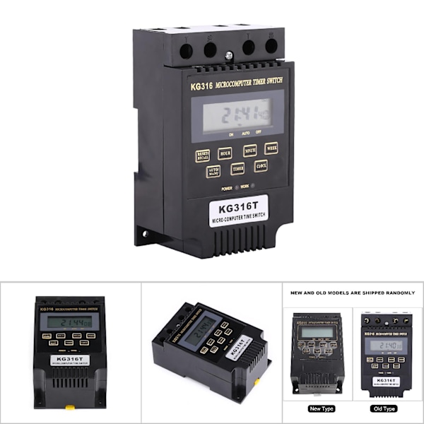 LCD Digital Mikrodatamaskinstyrt Strømbryter Tidrelé (AC110V)