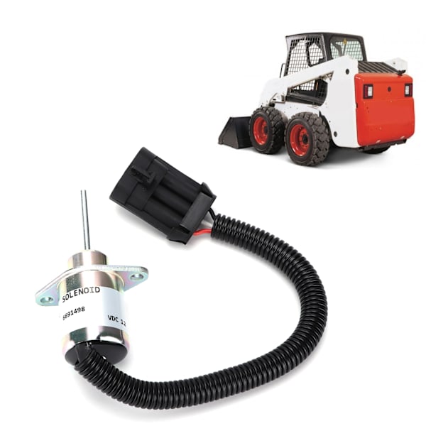 Polttoaineen katkaisusolenoidi 6691498/6691313 Bobcat S130 S150 S160 S175 S205 S510 -malleihin