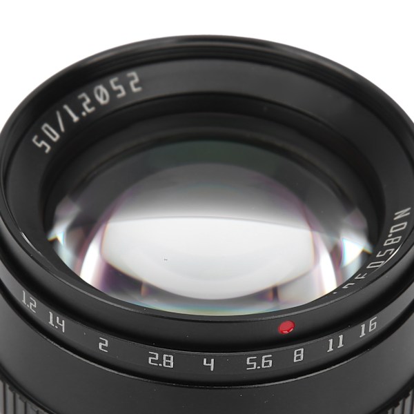 TTArtisan 50MM F1.2 Objektiv för EOS M-fattning för Canon M3/M5/M6/M6 II/M10/M100/M50 Kamera